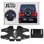 WRANGLER JL 2018+ SUPPORTO TARGA PER RUOTA DI SCORTA CON AGGIUNTIVO LUCE STOP (Cod. AP-45215_A4x4)
