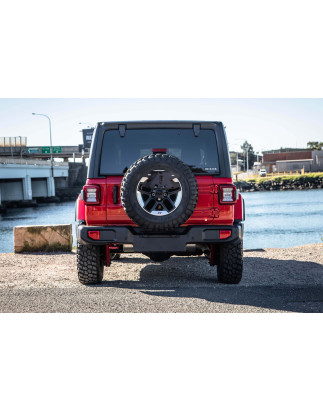 WRANGLER JL 2018+ SUPPORTO TARGA PER RUOTA DI SCORTA CON AGGIUNTIVO LUCE STOP (Cod. AP-45215_A4x4)