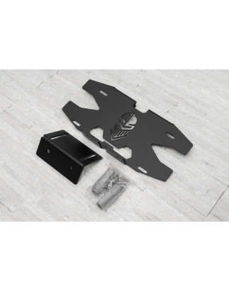 WRANGLER JL 2018+ SUPPORTO TARGA PER RUOTA DI SCORTA CON AGGIUNTIVO LUCE STOP (Cod. AP-45215_A4x4)