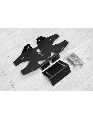 WRANGLER JL 2018+ SUPPORTO TARGA PER RUOTA DI SCORTA CON AGGIUNTIVO LUCE STOP (Cod. AP-45215_A4x4)