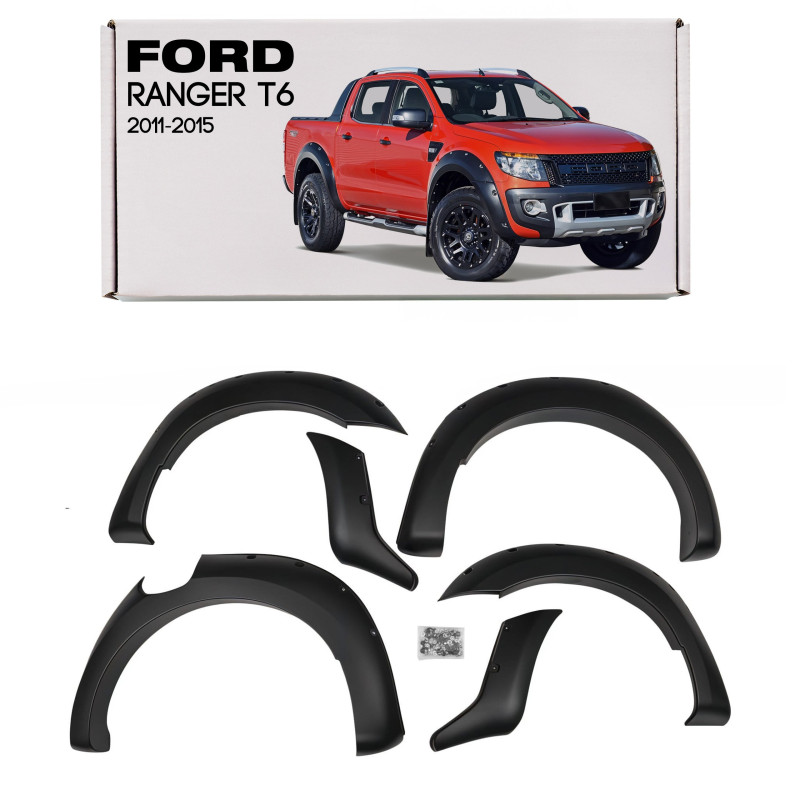 FORD RANGER T6 2011-2015 PRE-RESTYLING ALLARGAMENTI PARAFANGHI (Cod. AP-45224_A4x4)