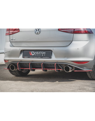 DIFFUSORE POSTERIORE street pro V.2 VW Golf 7 GTI (Cod. M-VWGO7GTICNC-RS2B)