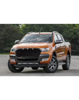 FORD RANGER T7 2016-2018 TUNING MASCHERINA ANTERIORE MASCHERINA RADIATORE CON ILLUMINAZIONE LED (Cod