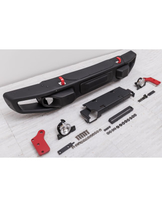 JEEP WRANGLER JK 2007-2018 PARAURTI ANTERIORE MODELLO CALIFORNIA (Cod. AP-47938_A4x4)