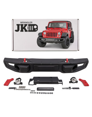 JEEP WRANGLER JK 2007-2018 PARAURTI ANTERIORE MODELLO CALIFORNIA (Cod. AP-47938_A4x4)