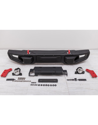 JEEP WRANGLER JK 2007-2018 PARAURTI ANTERIORE MODELLO CALIFORNIA (Cod. AP-47938_A4x4)