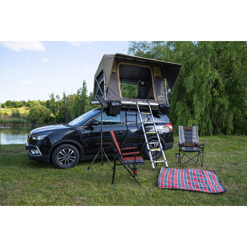 AUTO TENDA DA TETTO NORMANDY CON PISTONI PNEUMATICI 200X140X70/110CM (Cod. AP-46513_A4x4)