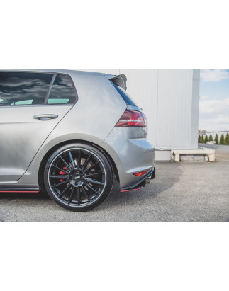 Splitters posteriori laterali Street Pro V.1 VW Golf 7 GTI  (Cod. M-VWGO7GTICNC-RSD1B)