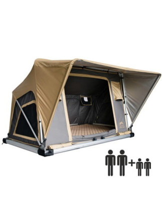 AUTO TENDA DA TETTO NORMANDY CON PISTONI PNEUMATICI 200X140X70/110CM (Cod. AP-46513_A4x4)