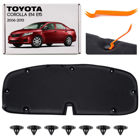 TOYOTA COROLLA X E14 E15 2006-2013 PANNELLO FONOASSORBENTE COFANO 5334102160 (Cod. AP-46515_A4x4)