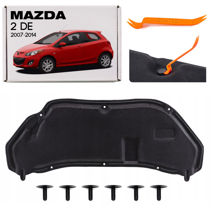 MAZDA 2 II DE 2007-2014 PANNELLO FONOASSORBENTE COFANO DF7856681 (Cod. AP-46520_A4x4)