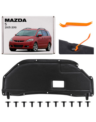 MAZDA 5 II 2005-2010 PANNELLO FONOASSORBENTE COFANO CON KIT CLIP CC2956681A (Cod. AP-46521_A4x4)
