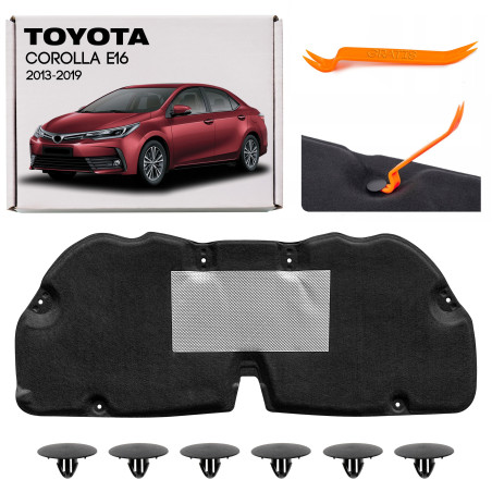 TOYOTA COROLLA XI E16 2013-2019 PANNELLO FONOASSORBENTE COFANO 5334102280 (Cod. AP-46522_A4x4)