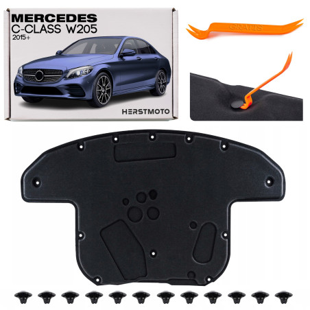 MERCEDES C-CLASS W205 2015+ PANNELLO FONOASSORBENTE COFANO A2056820026 (Cod. AP-46543_A4x4)