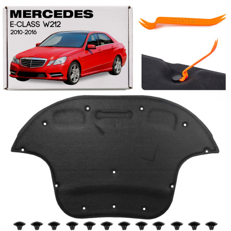 MERCEDES E-CLASS W212 2010-2016 PANNELLO FONOASSORBENTE COFANO A2126820126 (Cod. AP-46545_A4x4)