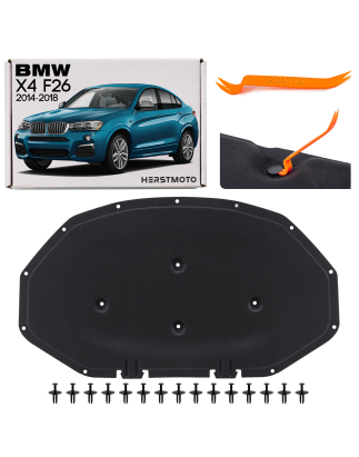 BMW X4 F26 2014-2018 PANNELLO FONOASSORBENTE COFANO 51489175051 (Cod. AP-53108_A4x4)