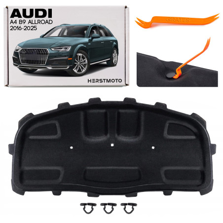 AUDI A4 B9 ALLROAD 2016-2025 PANNELLO FONOASSORBENTE COFANO KIT CON CLIP 8W0863825 (Cod. AP-46557_A4