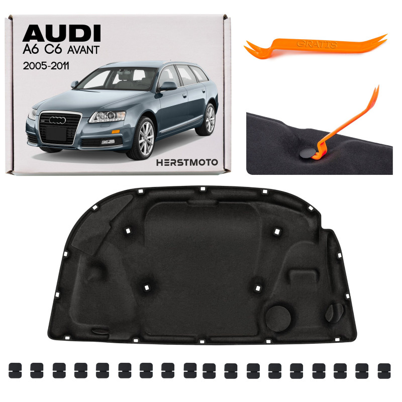 AUDI A6 C6 AVANT 2005-2011 PANNELLO FONOASSORBENTE COFANO 4F0863825 (Cod. AP-46558_A4x4)