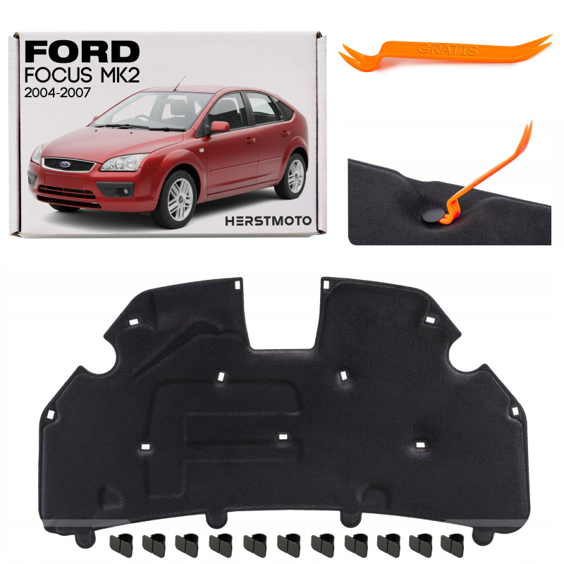 FORD FOCUS MK2 II 2004-2007 HATCHBACK PRE-RESTYLING PANNELLO FONOASSORBENTE COFANO 1495860 (Cod. AP-