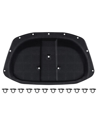 SKODA OCTAVIA II 2 1Z 2004-2012 PANNELLO FONOASSORBENTE COFANO KIT + CLIP NUOVO CON CLIP 1Z0863831A 