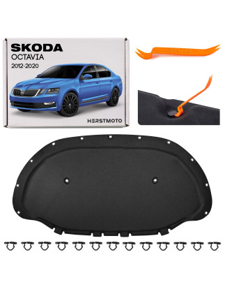 SKODA OCTAVIA III 5E 2012-2020 PANNELLO FONOASSORBENTE COFANO 5E0863831A (Cod. AP-46573_A4x4)