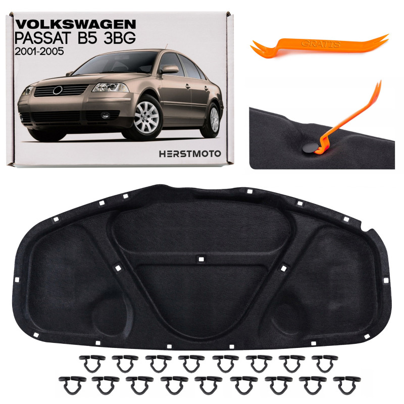 VOLKSWAGEN PASSAT B5 3BG 2001-2005 RESTYLING PANNELLO FONOASSORBENTE COFANO 3B0863835K (Cod. AP-4657