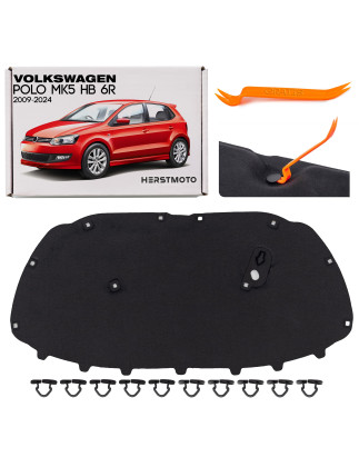 VOLKSWAGEN POLO MK5 V HB 6R 2009-2017 PANNELLO FONOASSORBENTE COFANO 6R0863831B (Cod. AP-46576_A4x4)
