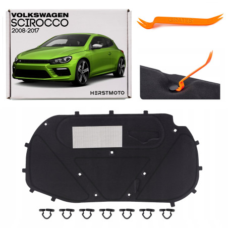 VOLKSWAGEN SCIROCCO 2008-2017 PANNELLO FONOASSORBENTE COFANO 1K8863831 (Cod. AP-46579_A4x4)