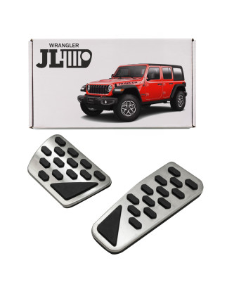 JEEP WRANGLER JL 2018+ COPRIPEDALI CAMBIO AUTOMATICO PER PEDALI (Cod. AP-46640_A4x4)