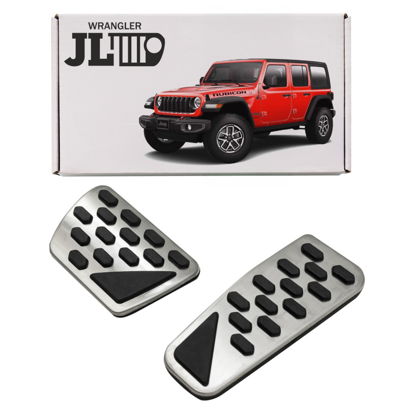 JEEP WRANGLER JL 2018+ COPRIPEDALI CAMBIO AUTOMATICO PER PEDALI (Cod. AP-46640_A4x4)
