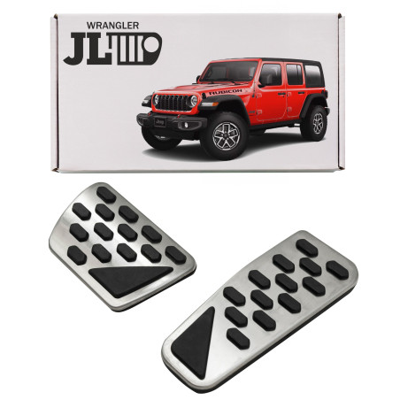 JEEP WRANGLER JL 2018+ COPRIPEDALI CAMBIO AUTOMATICO PER PEDALI (Cod. AP-46640_A4x4)
