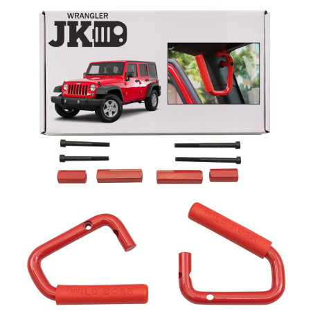 JEEP WRANGLER JK 2007-2018 SUPPORTI OFF ROAD ROSSI KIT (Cod. AP-46861_A4x4)