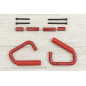 JEEP WRANGLER JK 2007-2018 SUPPORTI OFF ROAD ROSSI KIT (Cod. AP-46861_A4x4)
