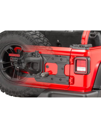 JEEP WRANGLER JL 2018+ RINFORZATI SUPPORTO RUOTA DI SCORTA + KIT DISTANZIALE (Cod. AP-46862_A4x4)