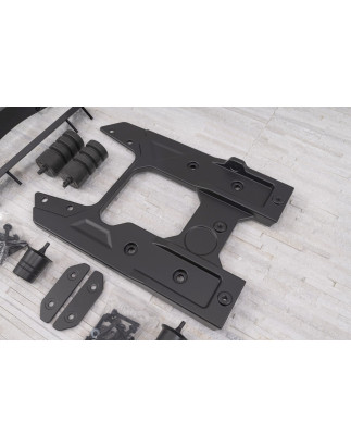JEEP WRANGLER JL 2018+ RINFORZATI SUPPORTO RUOTA DI SCORTA + KIT DISTANZIALE (Cod. AP-46862_A4x4)