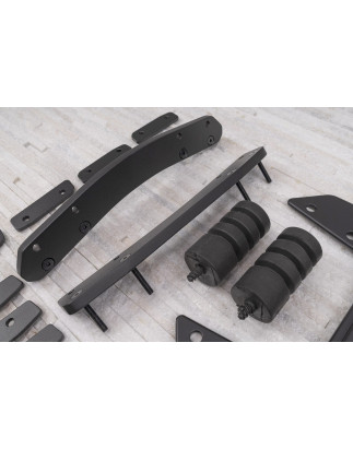 JEEP WRANGLER JL 2018+ RINFORZATI SUPPORTO RUOTA DI SCORTA + KIT DISTANZIALE (Cod. AP-46862_A4x4)