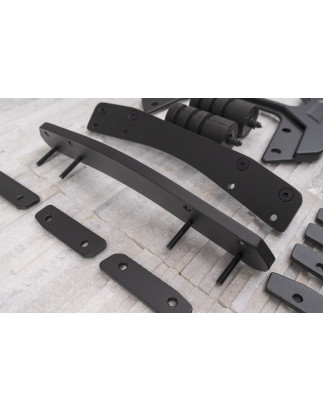 JEEP WRANGLER JL 2018+ RINFORZATI SUPPORTO RUOTA DI SCORTA + KIT DISTANZIALE (Cod. AP-46862_A4x4)