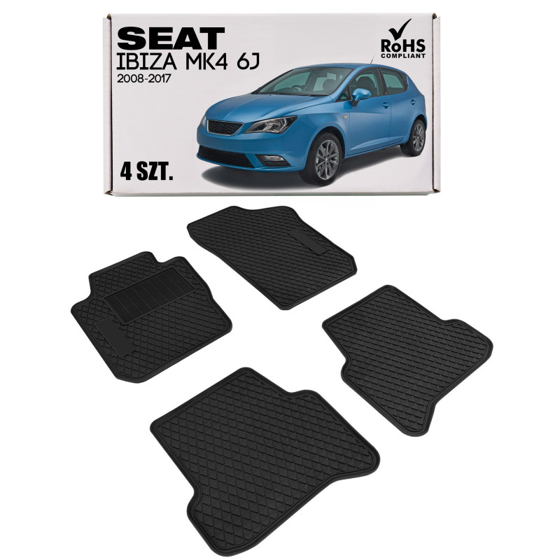 SEAT IBIZA MK4 6J 2008-2017 TAPPETINI AUTO (Cod. AP-47535_A4x4)