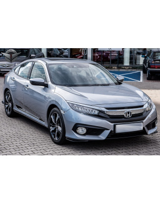 HONDA CIVIC X 2016-2019 berlina PRE-RESTYLING PROTEZIONI ANTERIORI FENDINEBBIA (Cod. AP-47749_A4x4)