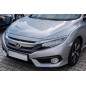 HONDA CIVIC X 2016-2019 berlina PRE-RESTYLING PROTEZIONI ANTERIORI FENDINEBBIA (Cod. AP-47749_A4x4)