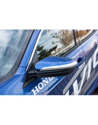 HONDA CIVIC X 2016-2021 DECORATIVE MODANATURE SPECCHIETTI CROMATO (Cod. AP-47751_A4x4)