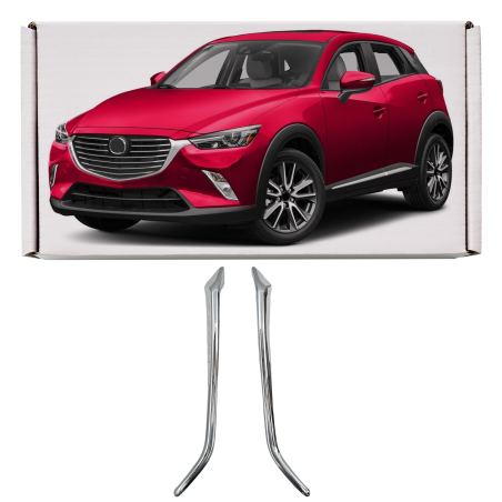 MAZDA CX-3 DK 2015-2021 MODANATURE ANTERIORI FENDINEBBIA (Cod. AP-47758_A4x4)