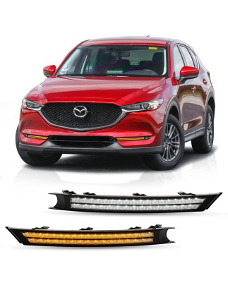 MAZDA CX-5 II KF 2017-2022 PRE-RESTYLING LUCI DIURNE DRL LED CON INDICATORE DI DIREZIONE (Cod. AP-47