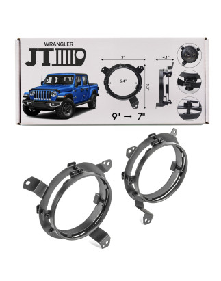 JEEP GLADIATOR JT 2018+ ADAPTER CON 9" PER 7" PER FANALI ANTERIORI (Cod. AP-47847_2_A4x4)