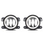 JEEP WRANGLER JK 2007-2018 FARI ANTERIORI FENDINEBBIA 4'' LED 30W 1500 LUMEN (Cod. AP-47855_A4x4)