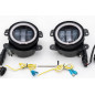 JEEP WRANGLER JK 2007-2018 FARI ANTERIORI FENDINEBBIA 4'' LED 30W 1500 LUMEN (Cod. AP-47855_A4x4)