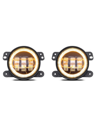 JEEP WRANGLER JK 2007-2018 FARI ANTERIORI FENDINEBBIA 4'' LED 30W 1500 LUMEN (Cod. AP-47855_A4x4)