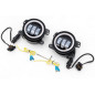 JEEP WRANGLER JK 2007-2018 FARI ANTERIORI FENDINEBBIA 4'' LED 30W 1500 LUMEN (Cod. AP-47855_A4x4)