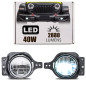 JEEP WRANGLER JL SPORT 2018+ LUCI FENDINEBBIA + DRL LED 4" 40W 2880 LUMEN (Cod. AP-47859_A4x4)