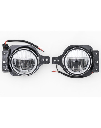 JEEP WRANGLER JL SPORT 2018+ LUCI FENDINEBBIA + DRL LED 4" 40W 2880 LUMEN (Cod. AP-47859_A4x4)